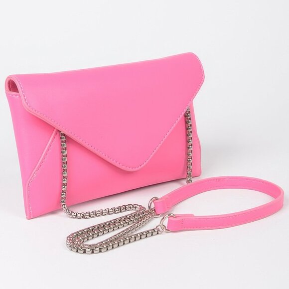 Faux Leather Small Envelope Clutch - Picture 2 of 8